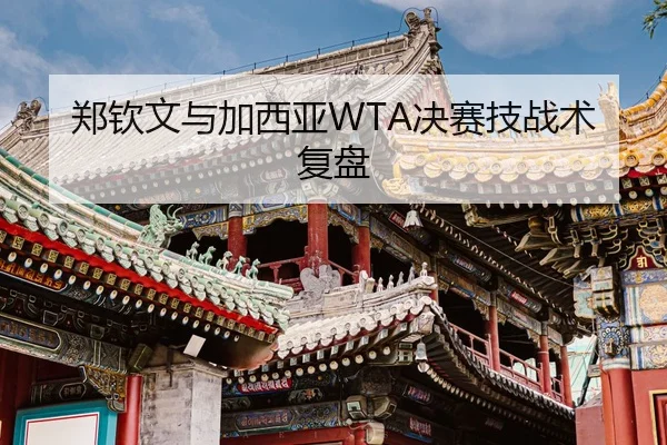 郑钦文与加西亚WTA决赛技战术复盘